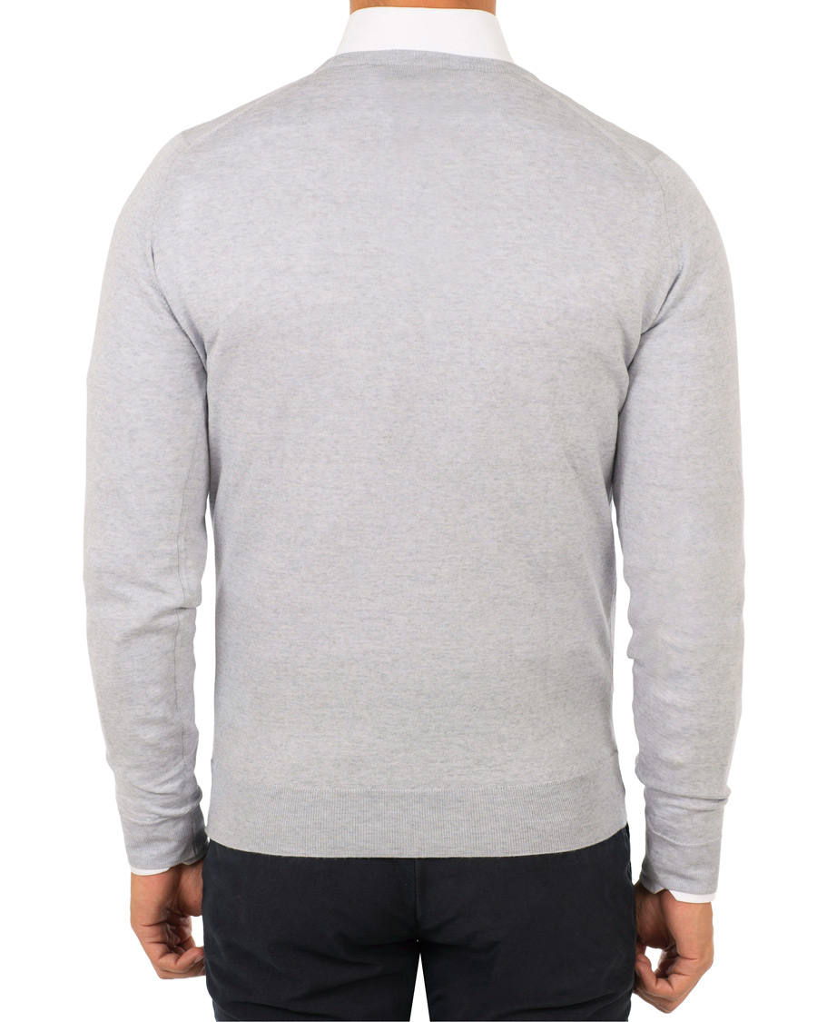 Herre | Gensere | John Smedley | Lundy Merino Crew Neck Pullover Bardot Grey