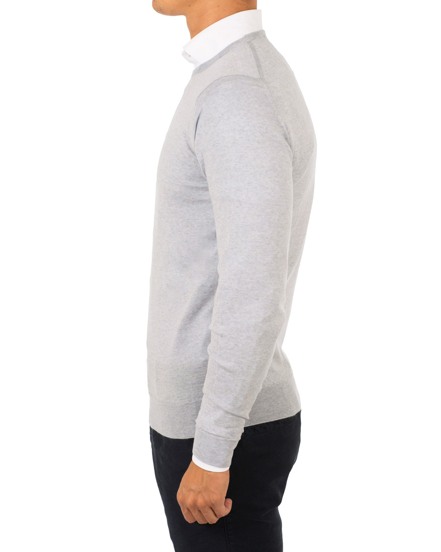 Herre | Gensere | John Smedley | Lundy Merino Crew Neck Pullover Bardot Grey