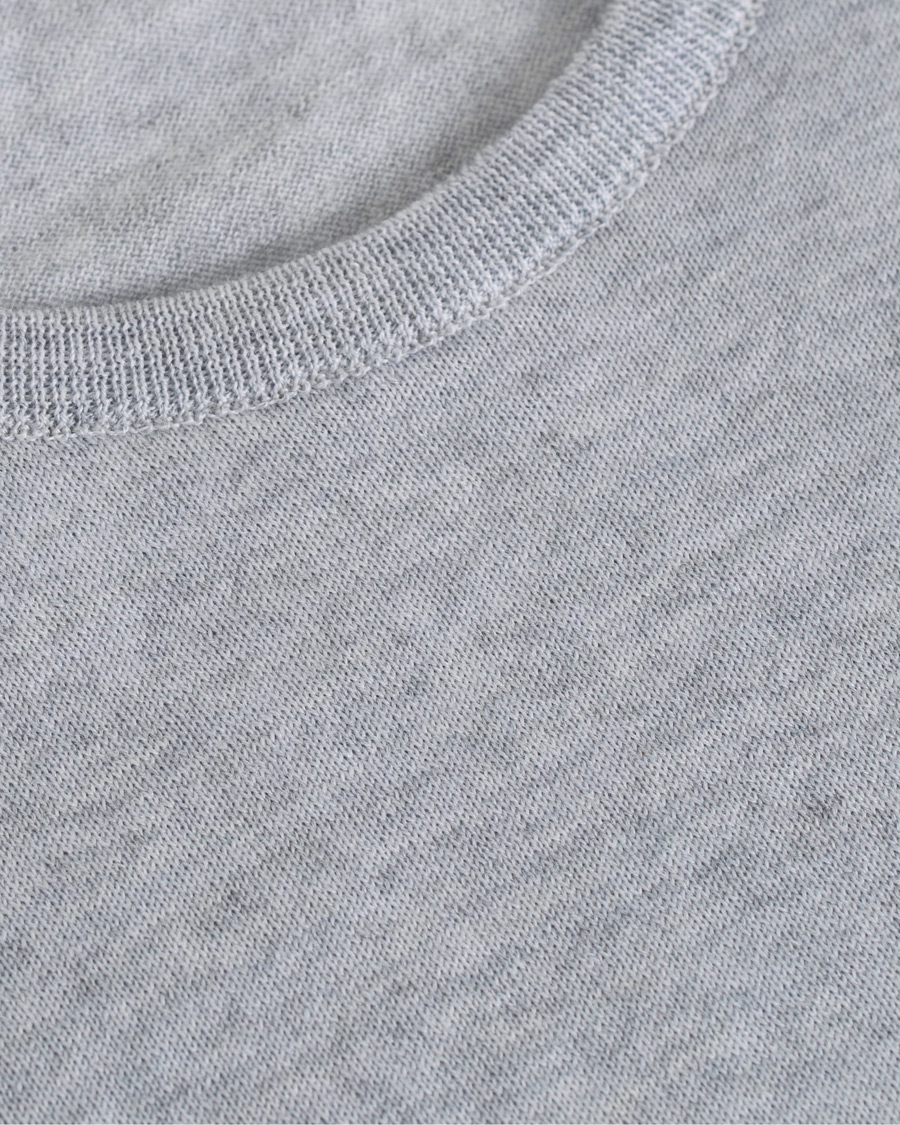 Herre | Gensere | John Smedley | Lundy Merino Crew Neck Pullover Bardot Grey