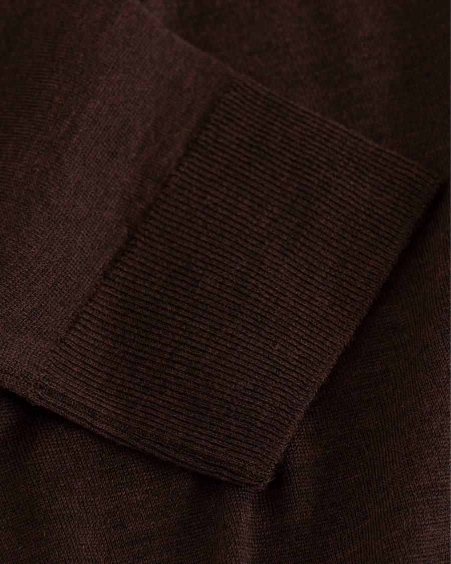 Herre | Gensere | John Smedley | Petworth Merino Cardigan Chestnut