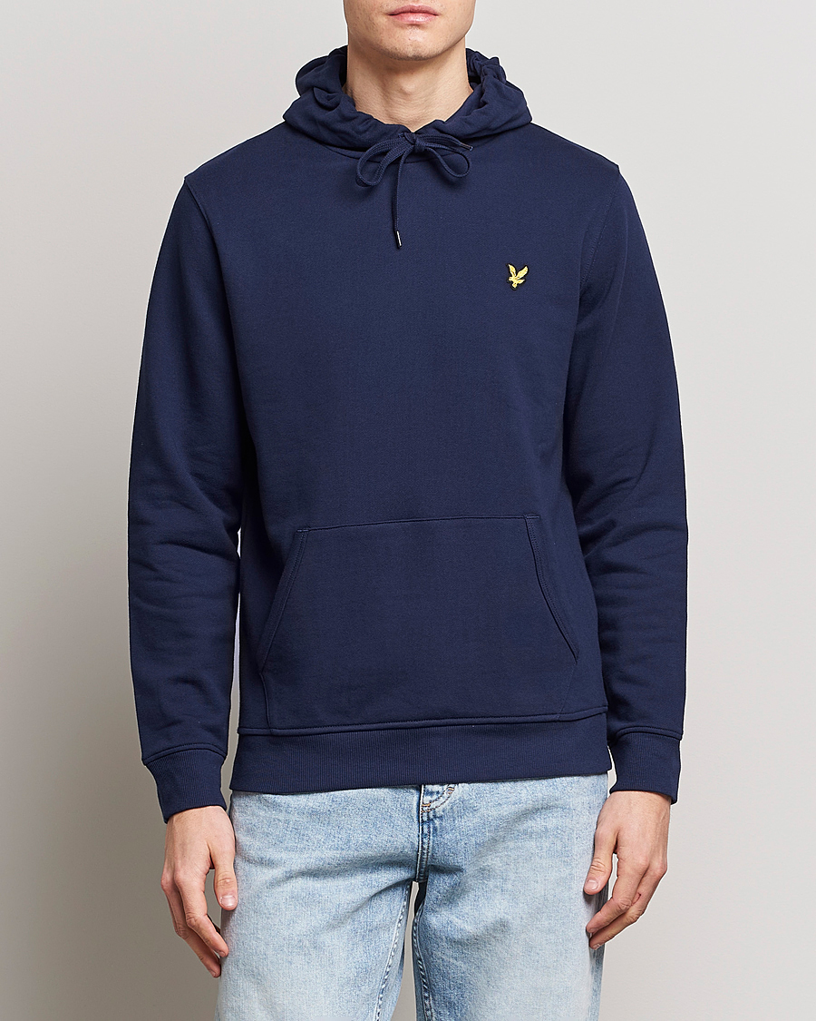 Herre | Gensere | Lyle & Scott | Organic Cotton Pullover Hoodie Navy