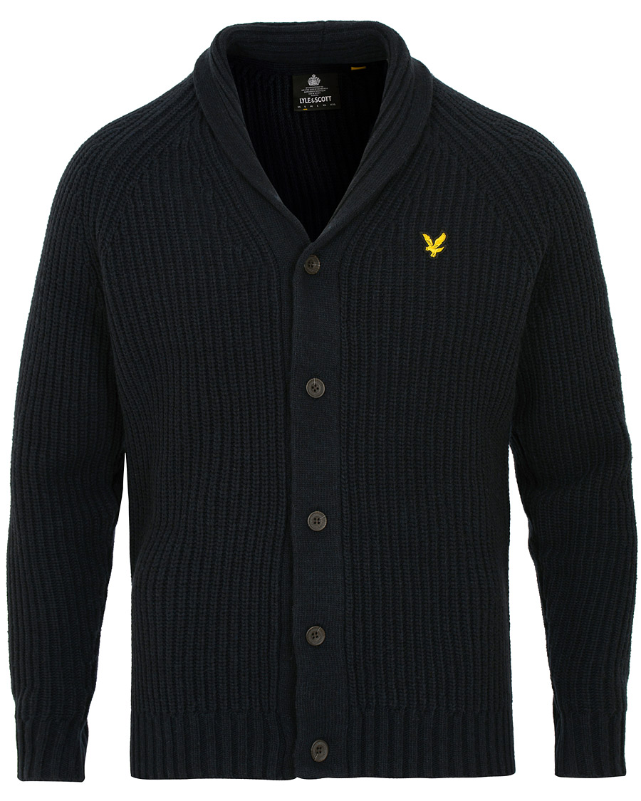 Lyle \u0026 Scott Shawl Collar Cardigan Dark 