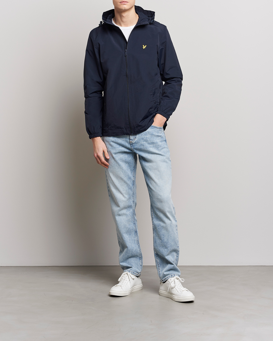 Herre | Jakker | Lyle & Scott | Zip Through Hooded Jacket Dark Navy