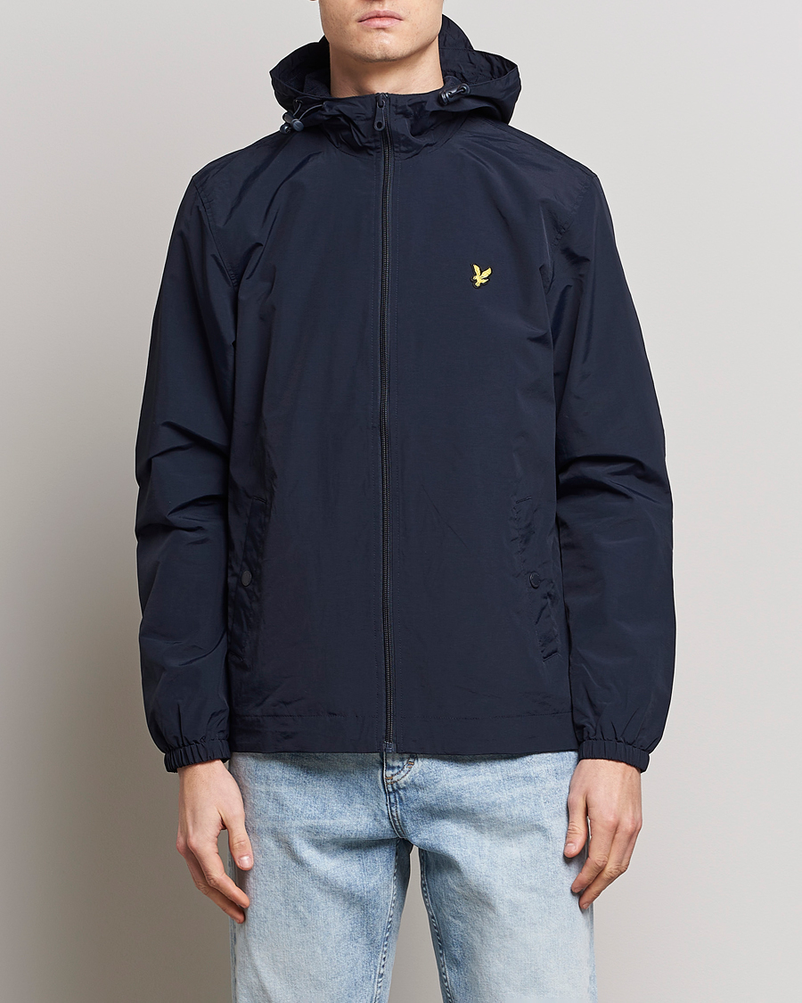 Herr |  | Lyle & Scott | Zip Through Hooded Jacket Dark Navy