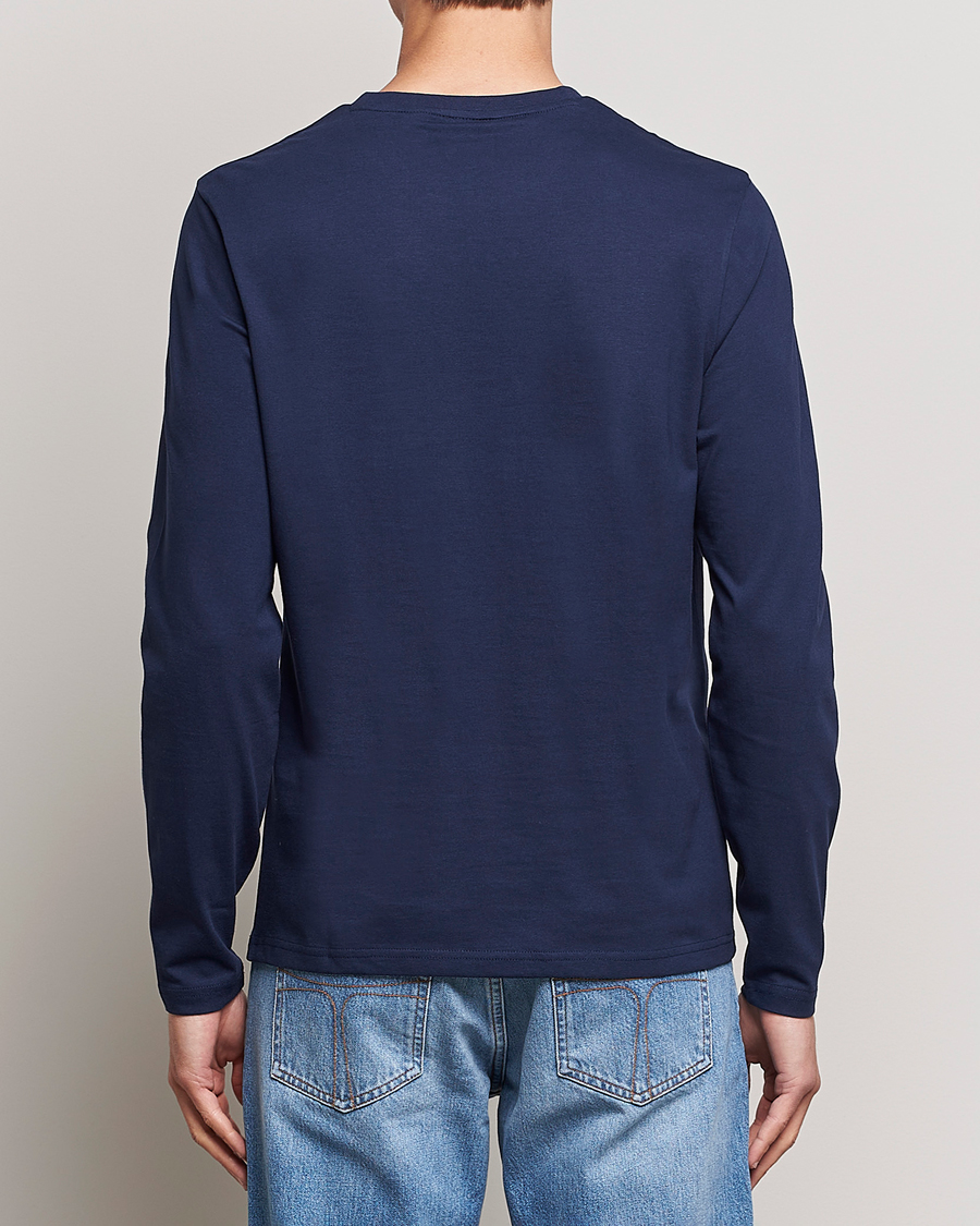 Herre | T-Shirts | Lyle & Scott | Long Sleeve Crew Neck T-Shirt Navy