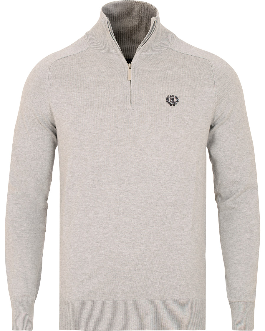 Herre | Gensere | Henri-Lloyd | Henri Lloyd Miller Regular Half Zip Grey Marl