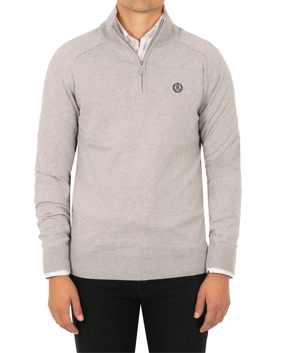 Herre | Gensere | Henri-Lloyd | Henri Lloyd Miller Regular Half Zip Grey Marl