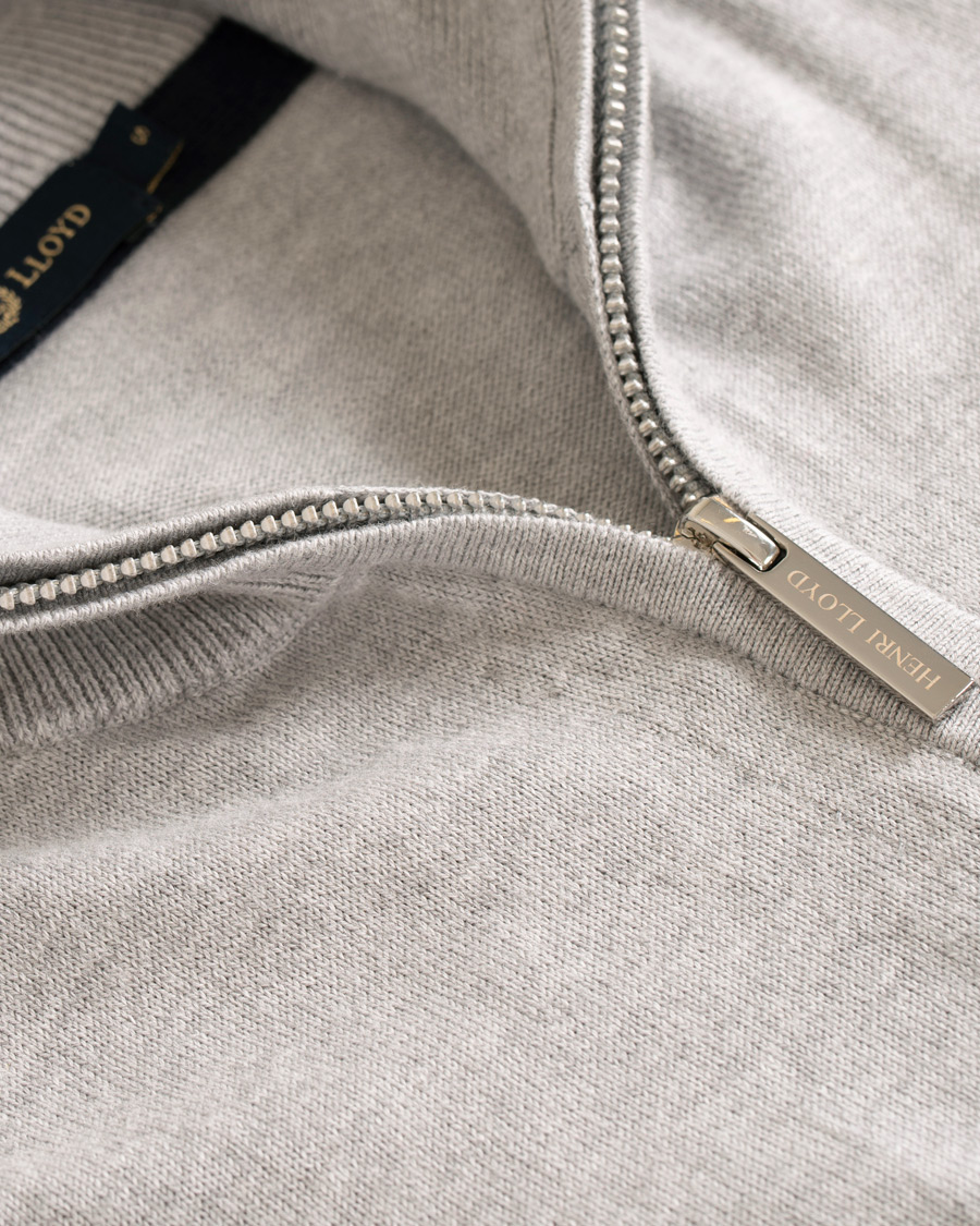 Herre | Gensere | Henri-Lloyd | Henri Lloyd Miller Regular Half Zip Grey Marl