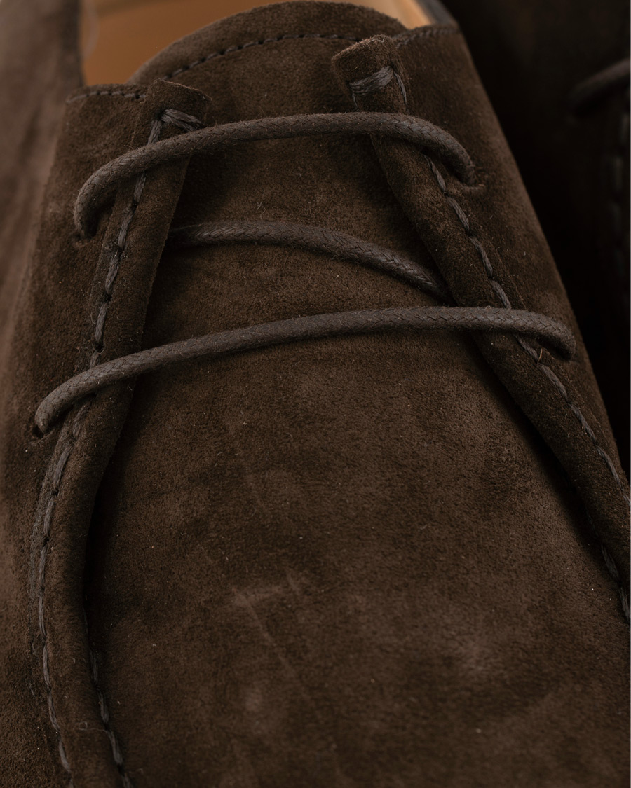 Herre | Tod's Norwegian Welted Crepe Sole Derby Brown Suede | Tod's | Norwegian Welted Crepe Sole Derby Brown Suede
