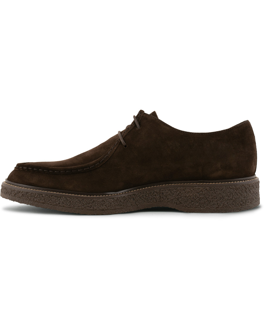 Herre | Tod's Norwegian Welted Crepe Sole Derby Brown Suede | Tod's | Norwegian Welted Crepe Sole Derby Brown Suede
