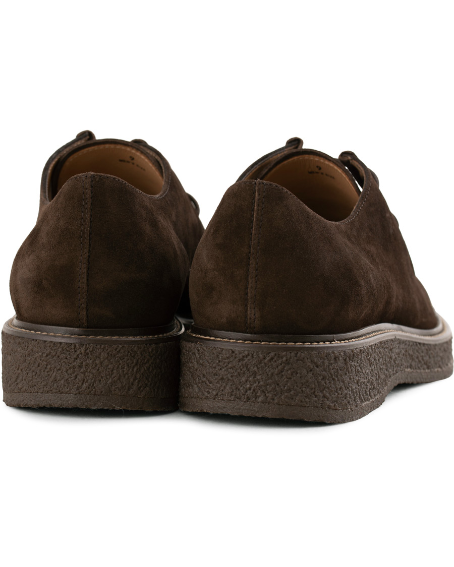 Herre | Tod's Norwegian Welted Crepe Sole Derby Brown Suede | Tod's | Norwegian Welted Crepe Sole Derby Brown Suede