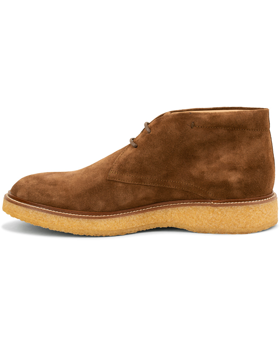 Herre | Tod's Crepe Sole Chukka Boot Medium Brown Suede | Tod's | Crepe Sole Chukka Boot Medium Brown Suede
