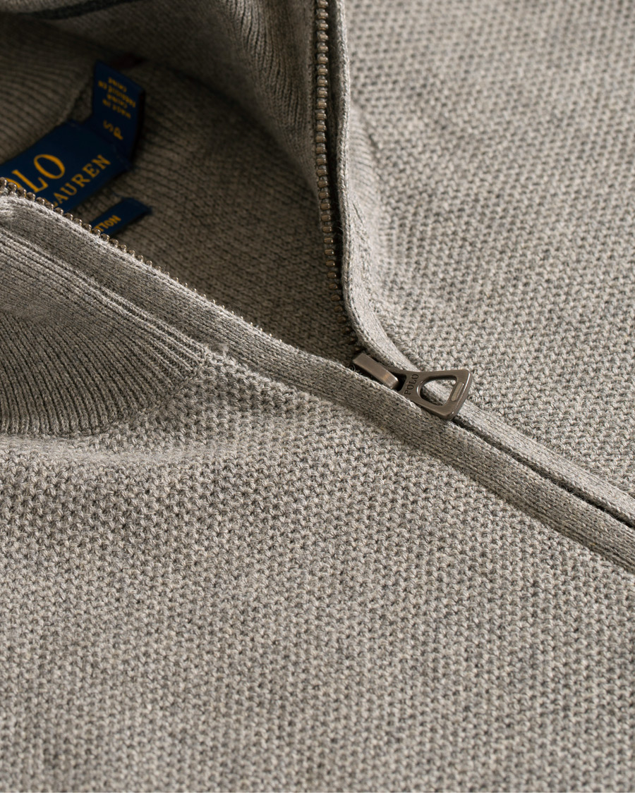 Herre | Gensere | Polo Ralph Lauren | Texture Half Zip Fawn Grey Heather