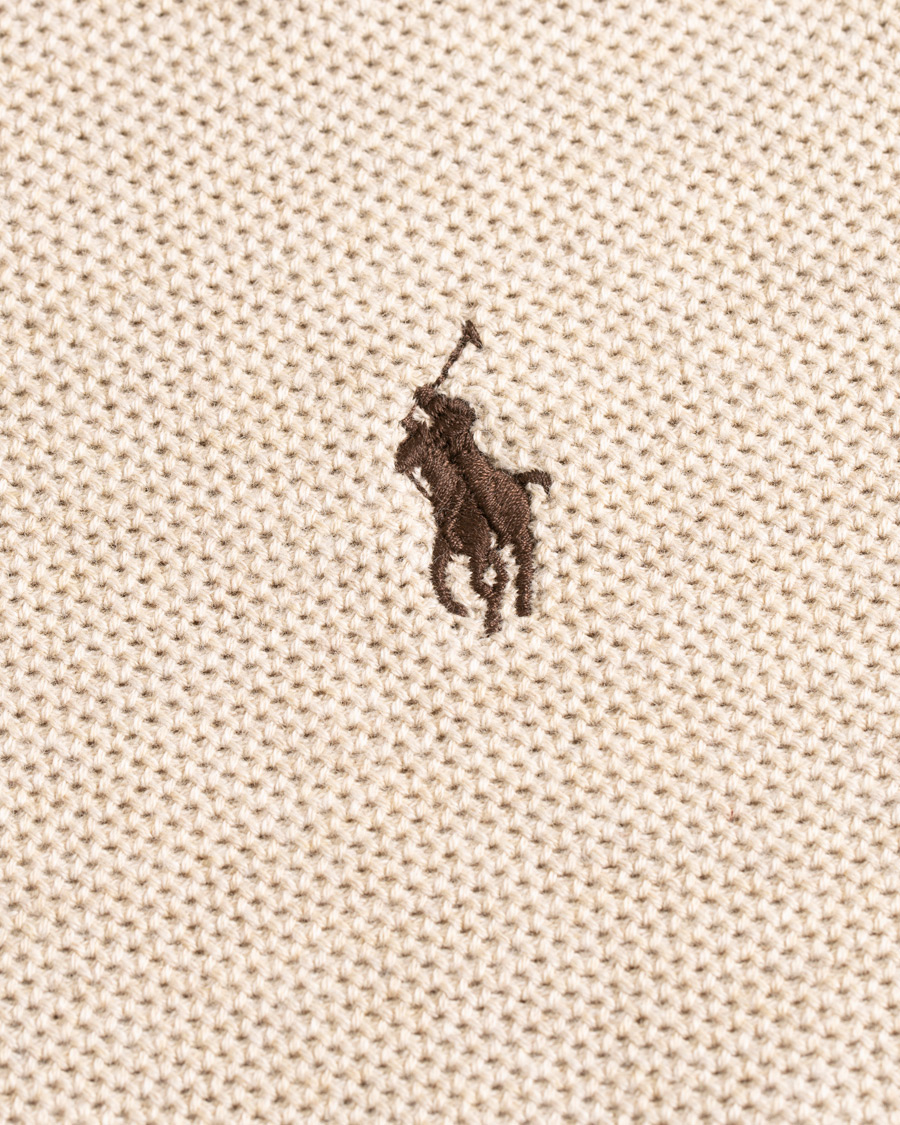 Herre | Gensere | Polo Ralph Lauren | Texture Half Zip Oatmeal Heather