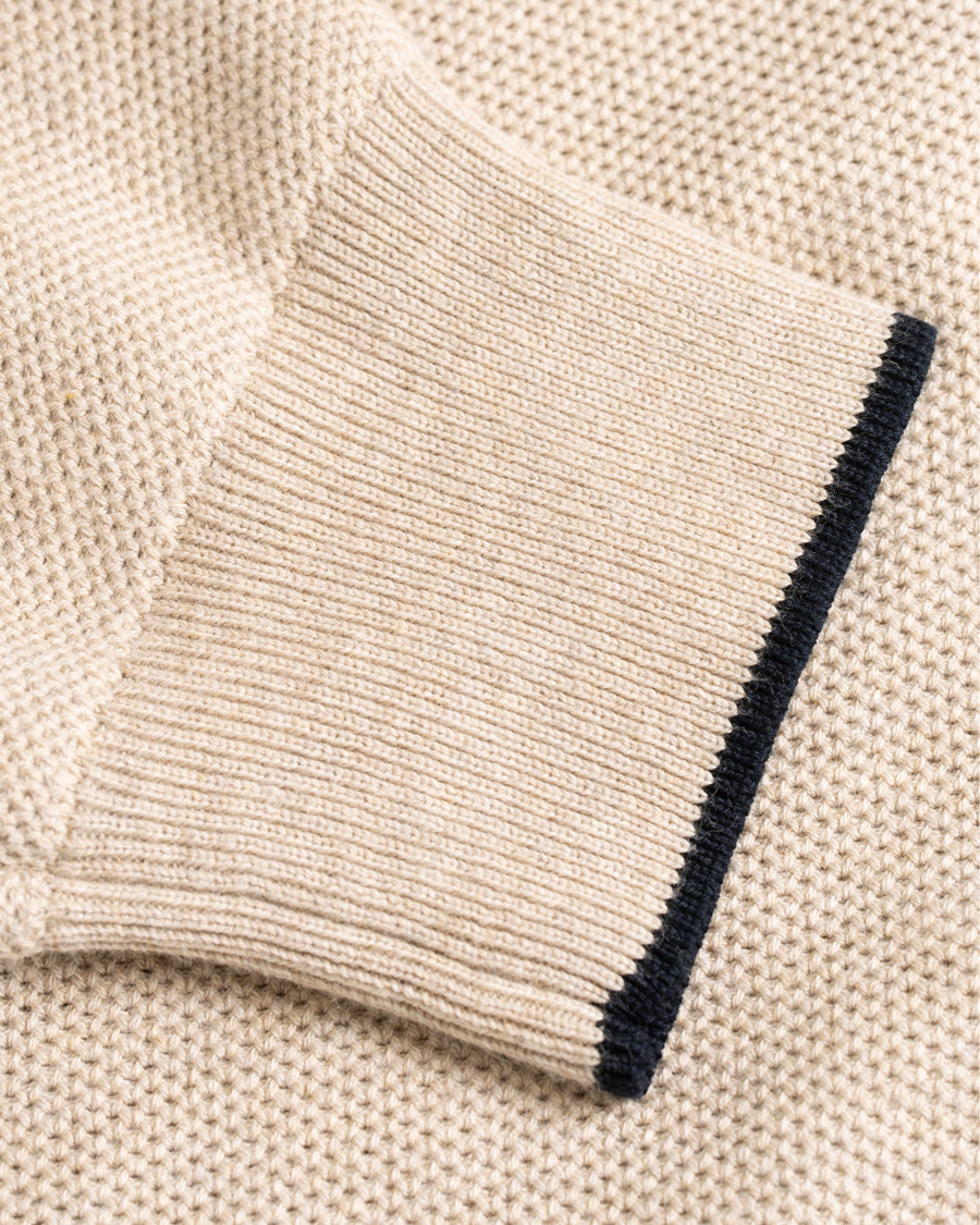 Herre | Gensere | Polo Ralph Lauren | Texture Half Zip Oatmeal Heather