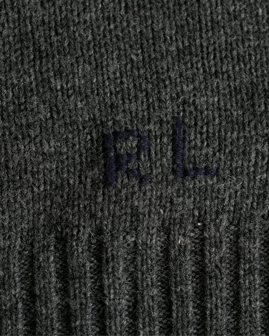 Herre | Gensere | Polo Ralph Lauren | Wool Knitted Bear Crew Neck Grey Heather