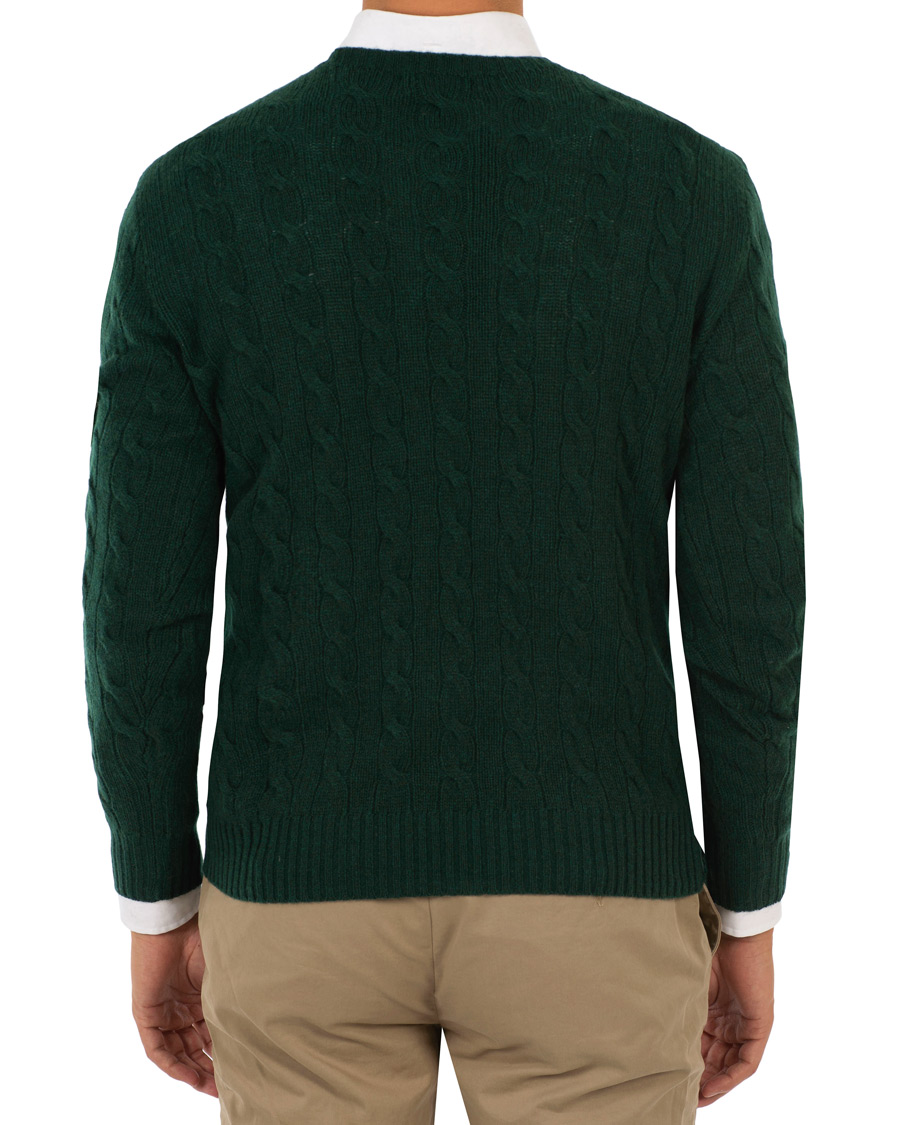 Herre | Gensere | Polo Ralph Lauren | Wool/Cashmere Cable Crew Neck College Green