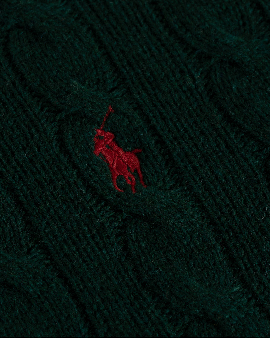 Herre | Gensere | Polo Ralph Lauren | Wool/Cashmere Cable Crew Neck College Green