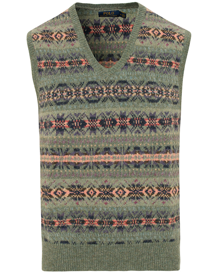 Herre | Gensere | Polo Ralph Lauren | Wool Fairisle Crew Vest Lovette/Multi