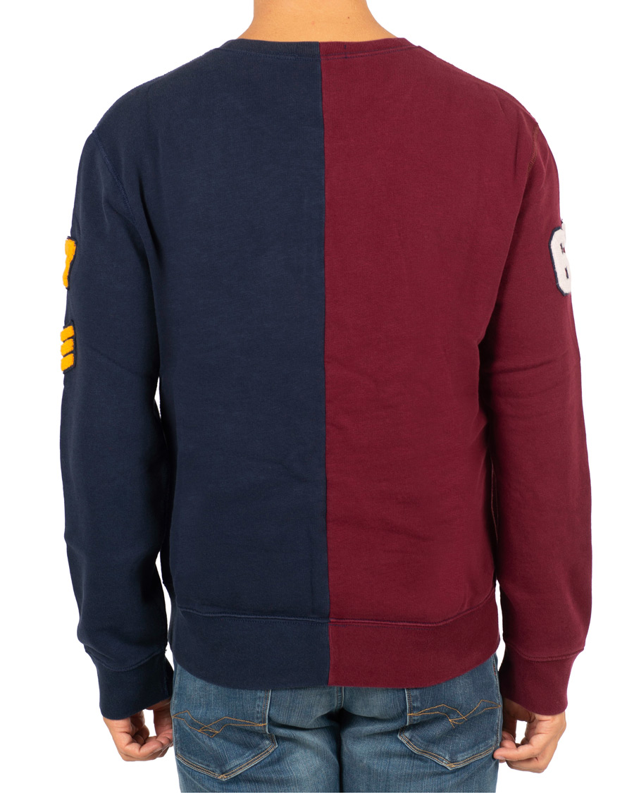 Herre | Gensere | Polo Ralph Lauren | Teddy P Crew Neck Sweatshirt Cruise Navy/Classic Wine