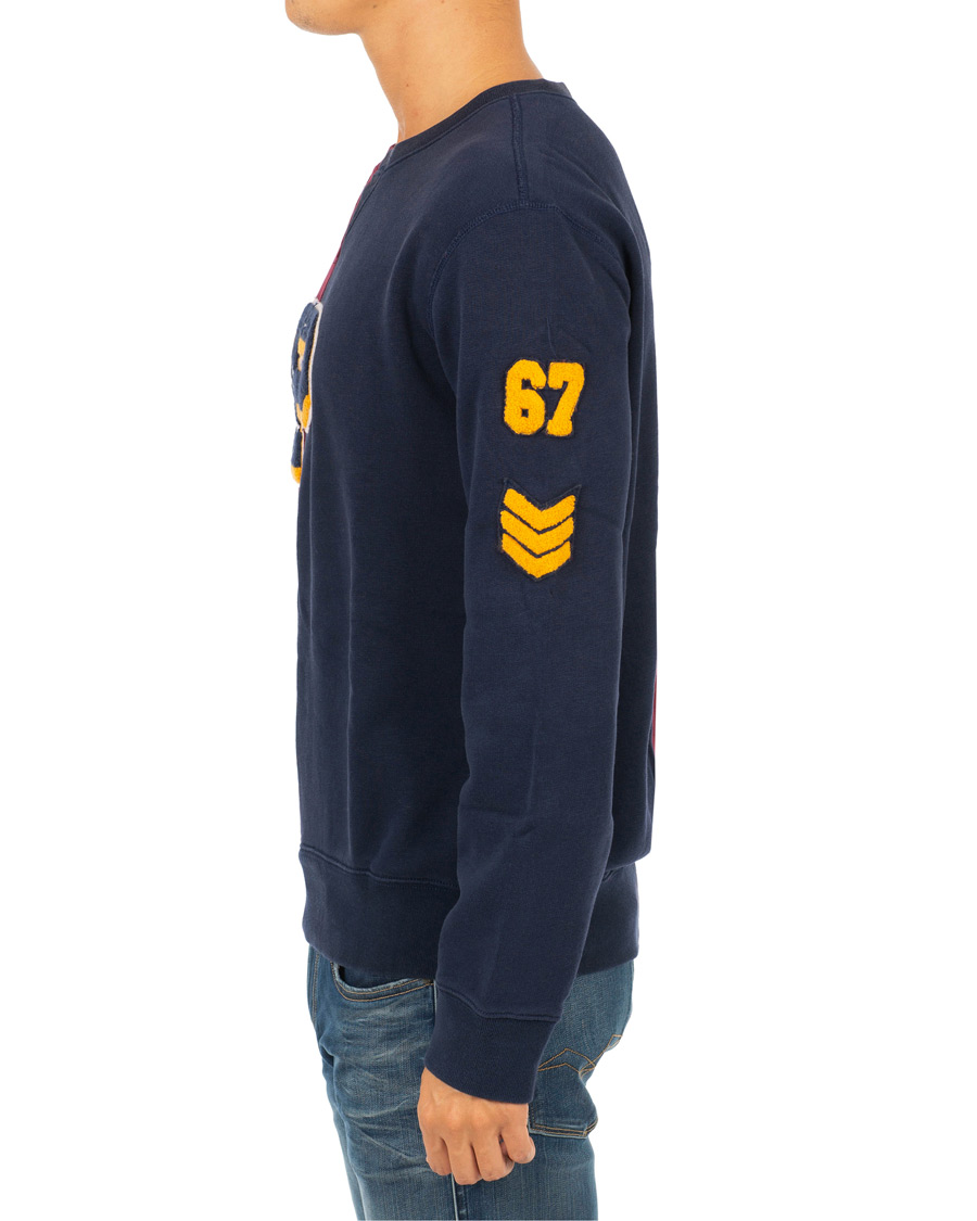 Herre | Gensere | Polo Ralph Lauren | Teddy P Crew Neck Sweatshirt Cruise Navy/Classic Wine