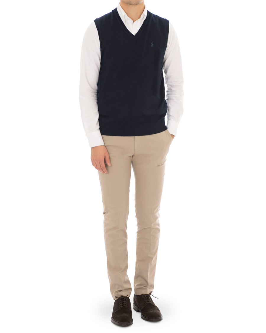 Herre | Gensere | Polo Ralph Lauren | Merino Vest Hunter Navy