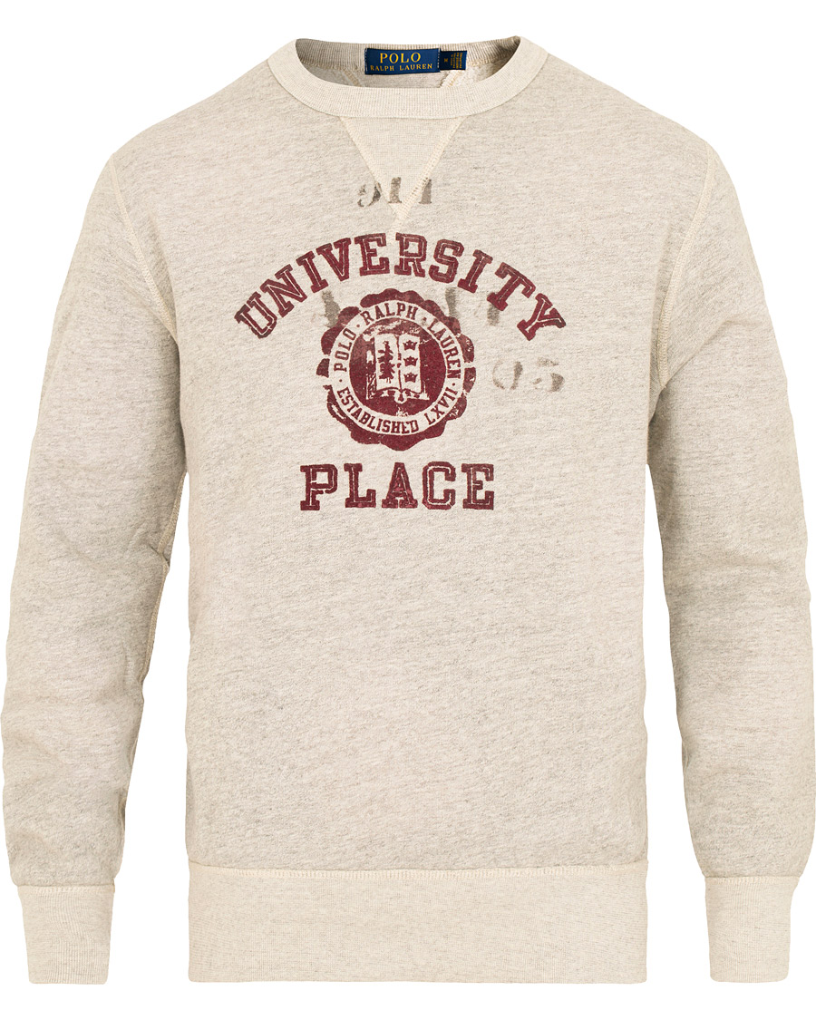 Herre | Gensere | Polo Ralph Lauren | Varsity Crew Neck Sweatshirt Stadium Grey