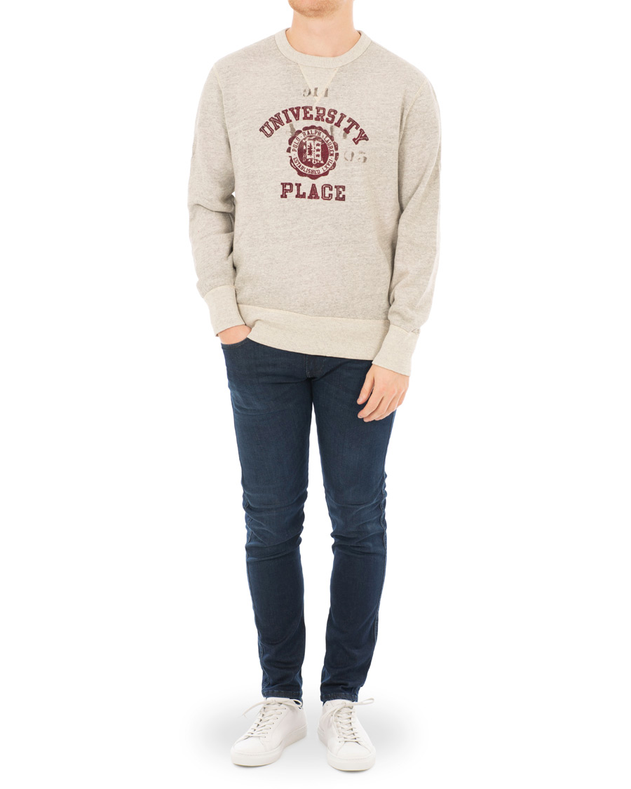 Herre | Gensere | Polo Ralph Lauren | Varsity Crew Neck Sweatshirt Stadium Grey