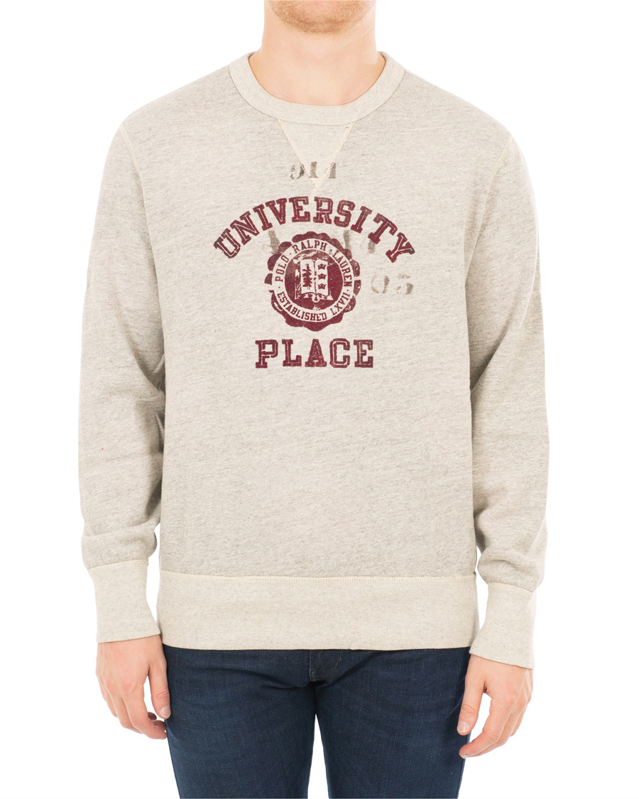 Herre | Gensere | Polo Ralph Lauren | Varsity Crew Neck Sweatshirt Stadium Grey