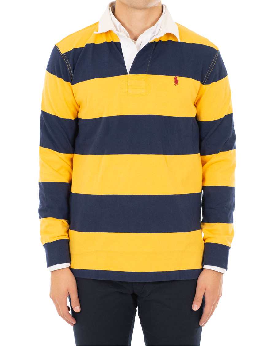 Herre | Gensere | Polo Ralph Lauren | Barstripe Rugger Gold/Newport Navy