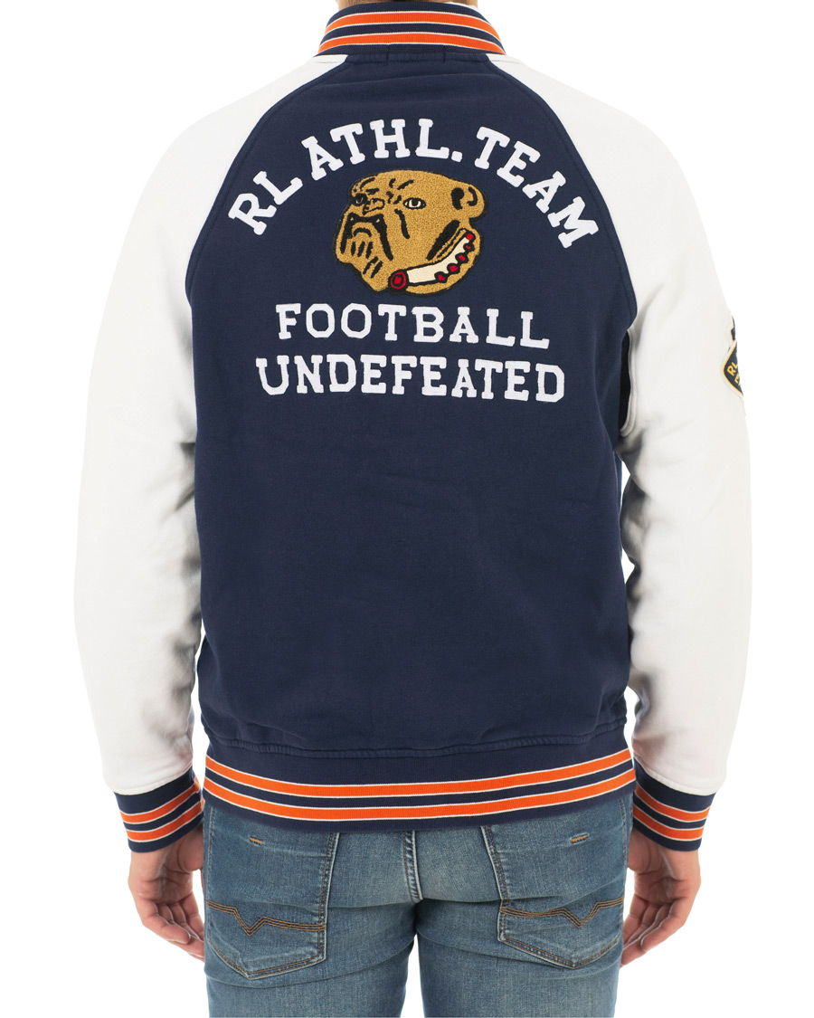Herre | Gensere | Polo Ralph Lauren | Varsity Teddy P Sweat Bomber Cruise Navy/White