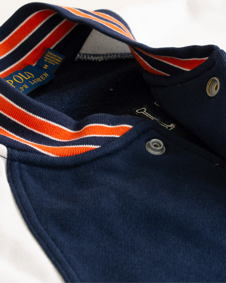 Herre | Gensere | Polo Ralph Lauren | Varsity Teddy P Sweat Bomber Cruise Navy/White