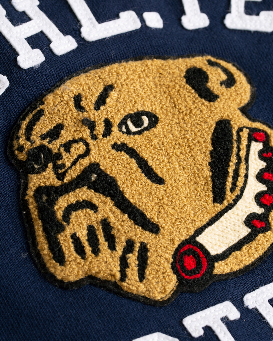 Herre | Gensere | Polo Ralph Lauren | Varsity Teddy P Sweat Bomber Cruise Navy/White