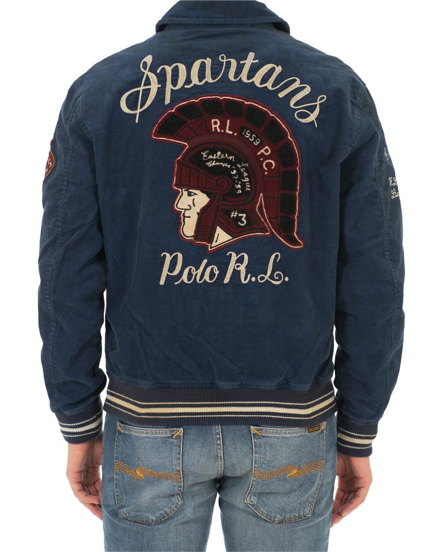 Herre | Jakker | Polo Ralph Lauren | Corduroy Backprint Jacket Norfolk Blue