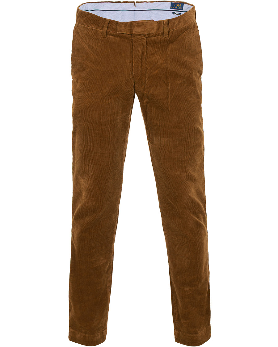 Herre | Bukser | Polo Ralph Lauren | Hudson Slim Fit Corduroy Trousers Brown