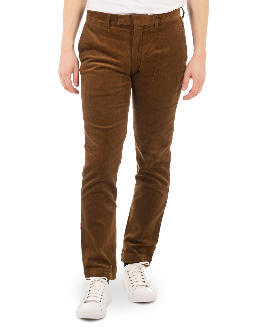 Herre | Bukser | Polo Ralph Lauren | Hudson Slim Fit Corduroy Trousers Brown