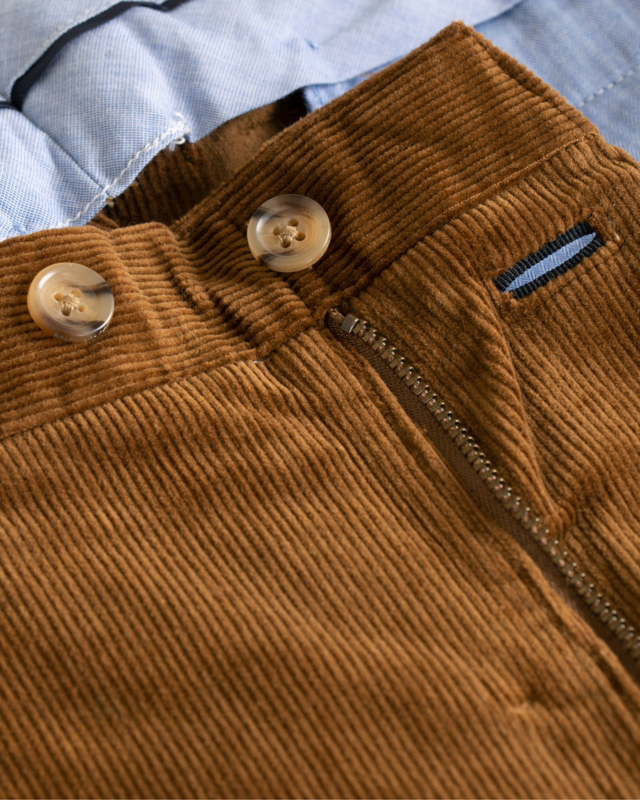 Herre | Bukser | Polo Ralph Lauren | Hudson Slim Fit Corduroy Trousers Brown