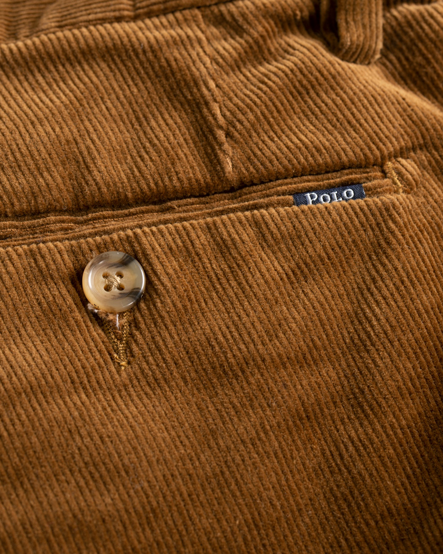 Herre | Bukser | Polo Ralph Lauren | Hudson Slim Fit Corduroy Trousers Brown