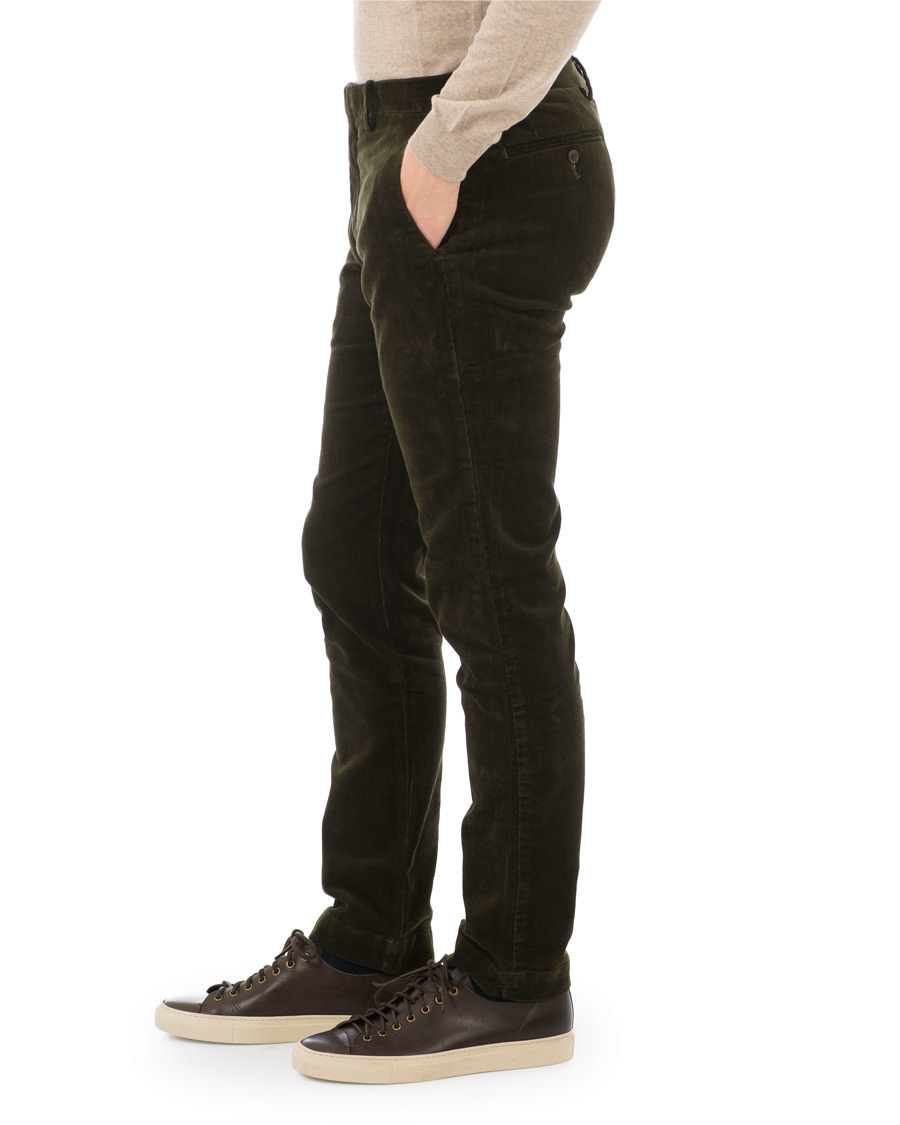 Herre | Bukser | Polo Ralph Lauren | Hudson Slim Fit Corduroy Trousers Company Olive