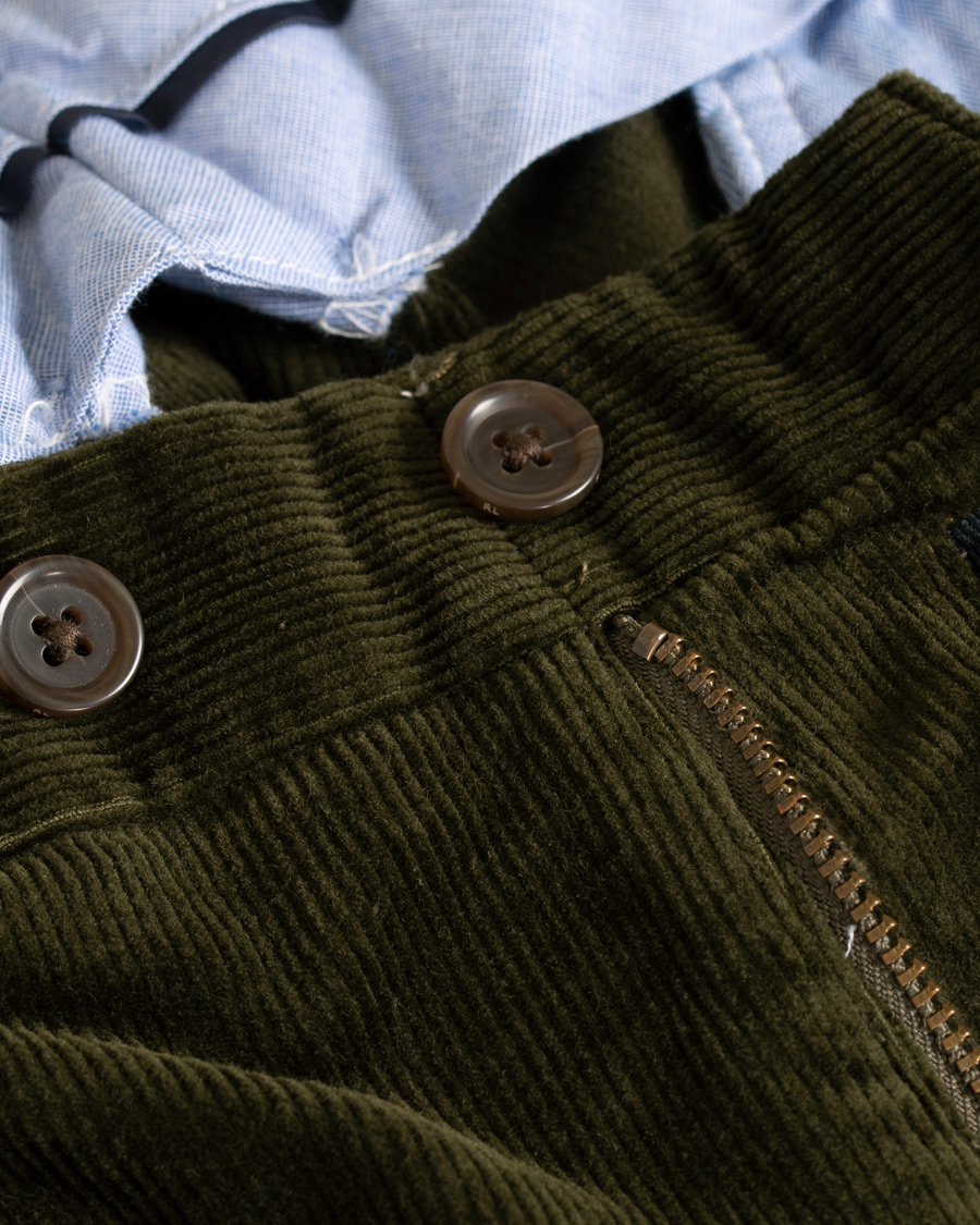 Herre | Bukser | Polo Ralph Lauren | Hudson Slim Fit Corduroy Trousers Company Olive