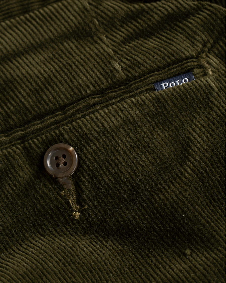 Herre | Bukser | Polo Ralph Lauren | Hudson Slim Fit Corduroy Trousers Company Olive