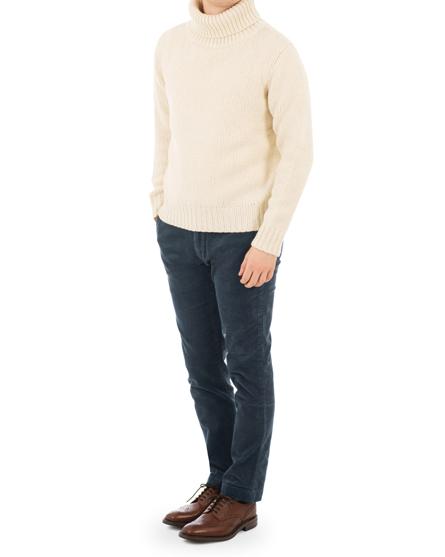 Herre | Bukser | Polo Ralph Lauren | Hudson Slim Fit Corduroy Trousers Blue Corsair