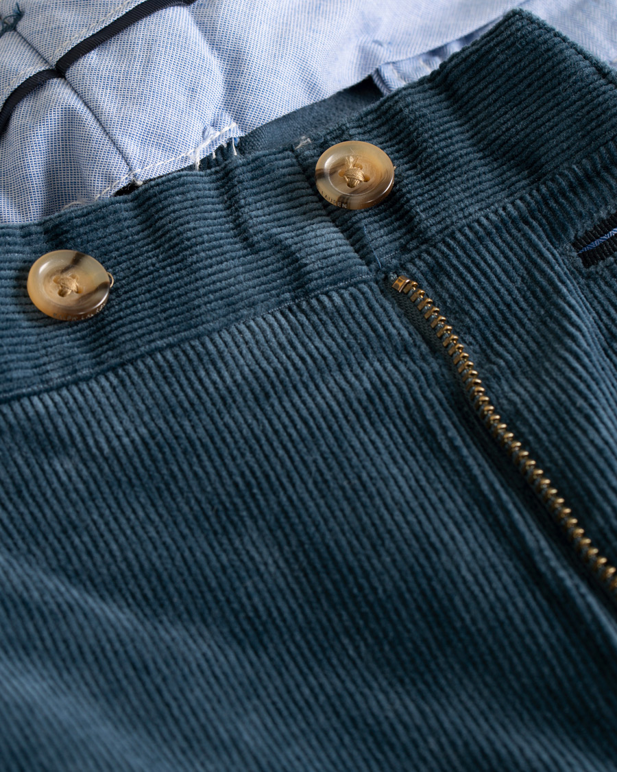 Herre | Bukser | Polo Ralph Lauren | Hudson Slim Fit Corduroy Trousers Blue Corsair