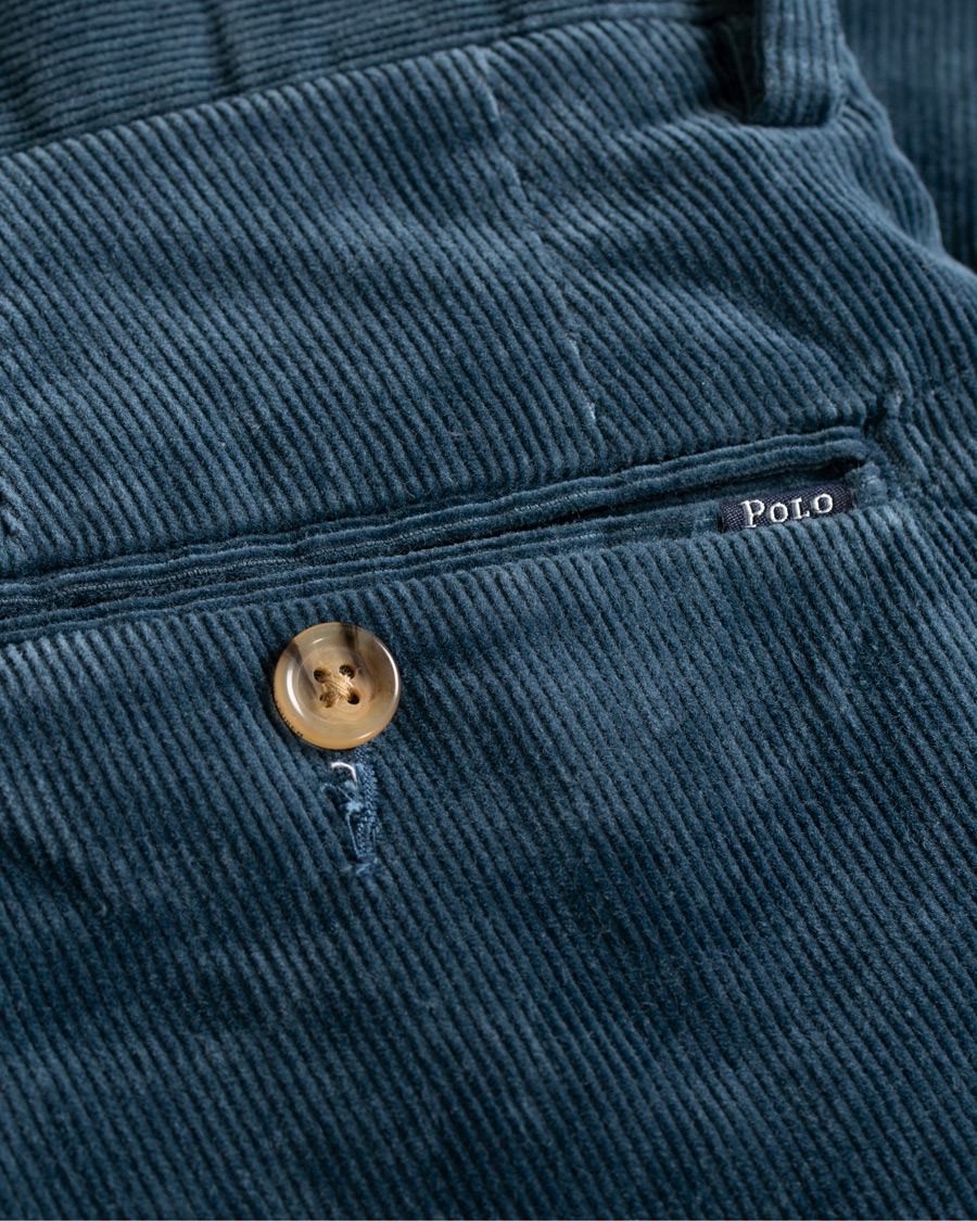 Herre | Bukser | Polo Ralph Lauren | Hudson Slim Fit Corduroy Trousers Blue Corsair