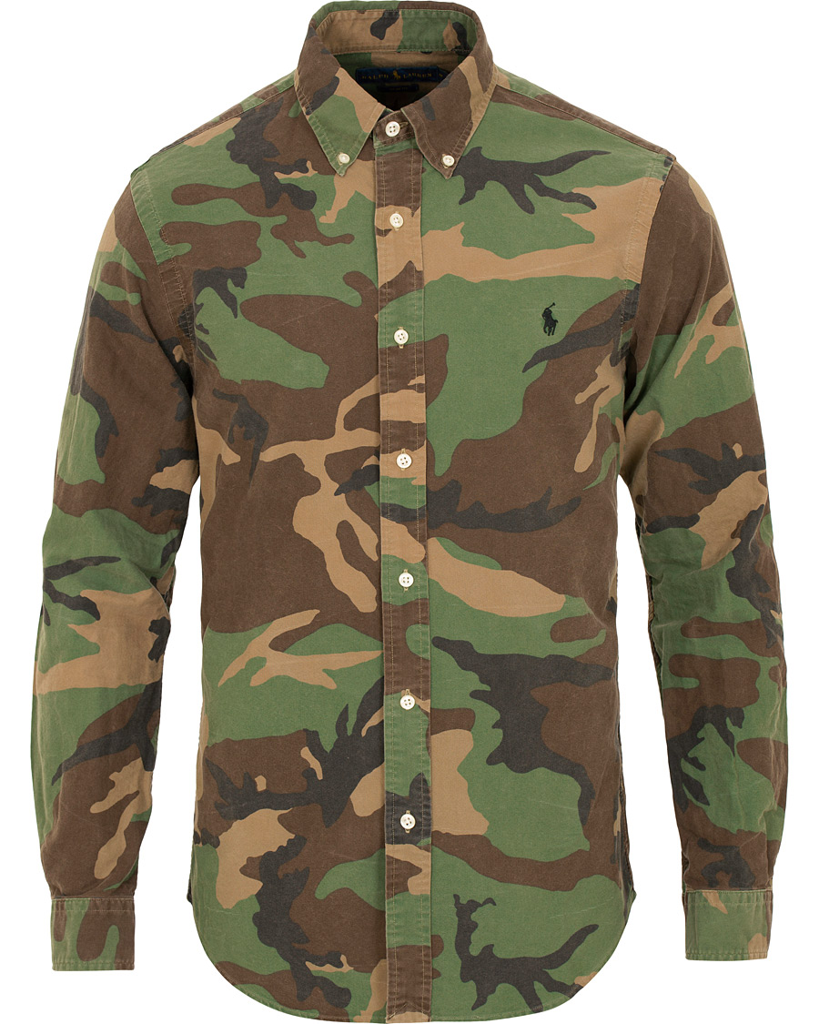 Herre | Skjorter | Polo Ralph Lauren | Slim Fit Camo Shirt Green