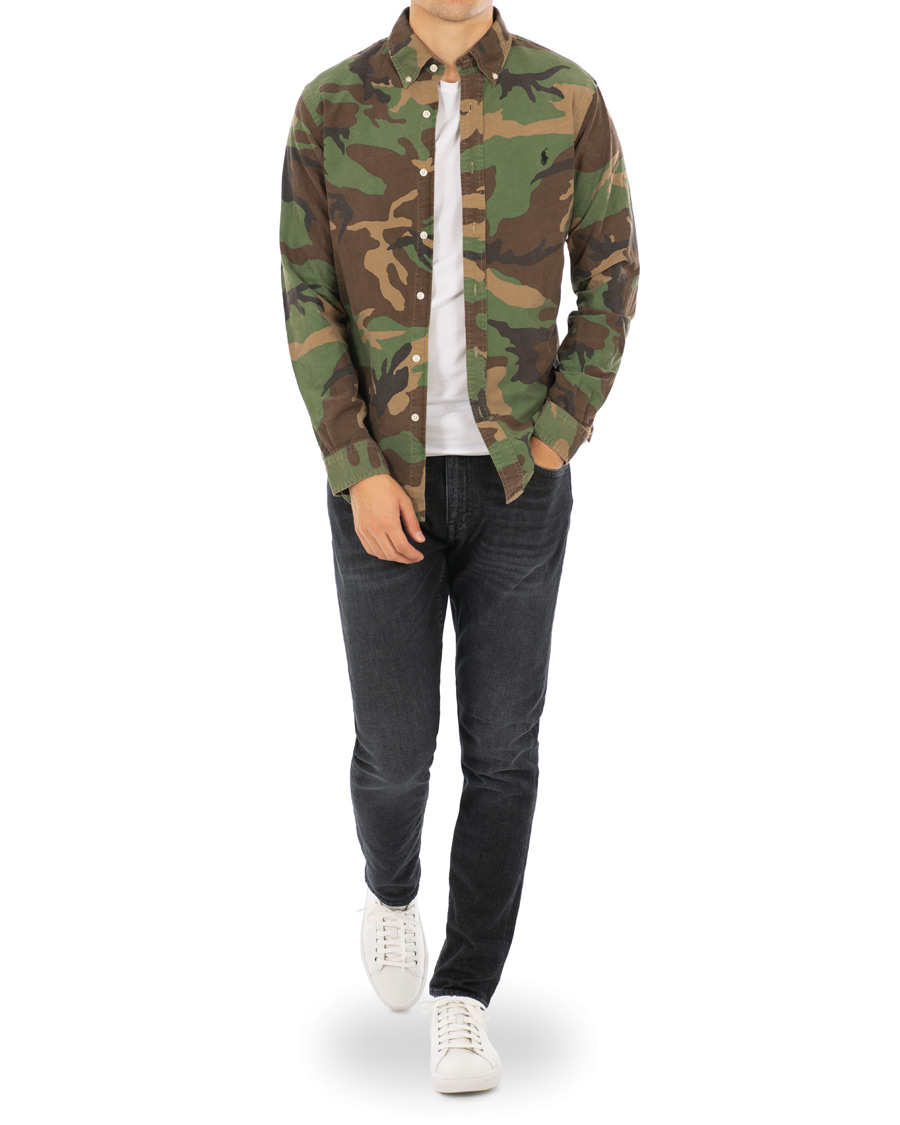 Herre | Skjorter | Polo Ralph Lauren | Slim Fit Camo Shirt Green