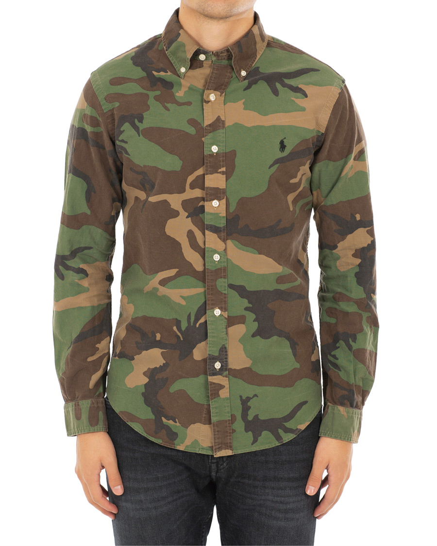 Herre | Skjorter | Polo Ralph Lauren | Slim Fit Camo Shirt Green