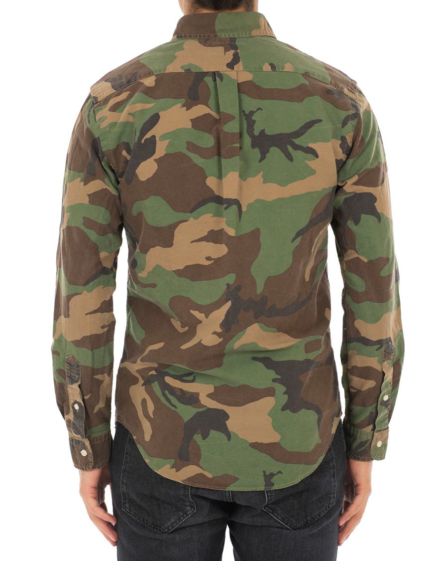 Herre | Skjorter | Polo Ralph Lauren | Slim Fit Camo Shirt Green