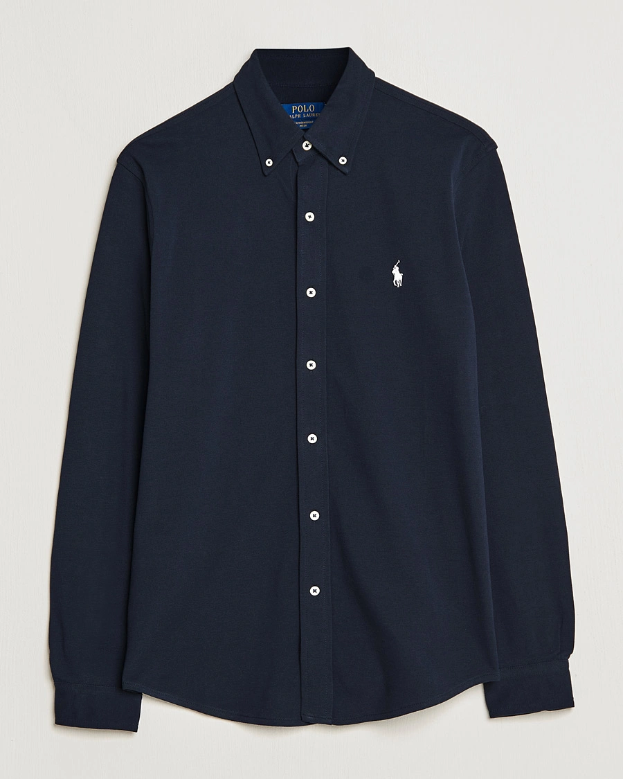 Herre | Skjorter | Polo Ralph Lauren | Featherweight Mesh Shirt Aviator Navy