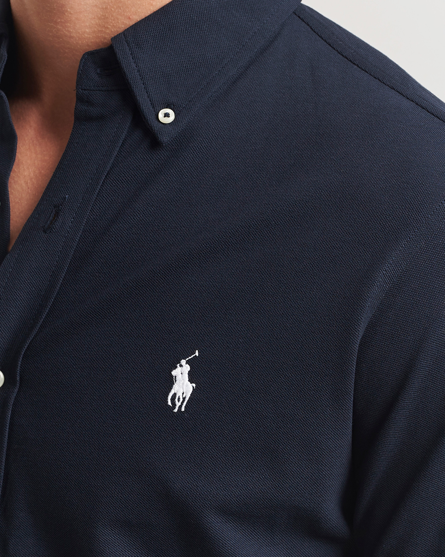 Herre | Skjorter | Polo Ralph Lauren | Featherweight Mesh Shirt Aviator Navy
